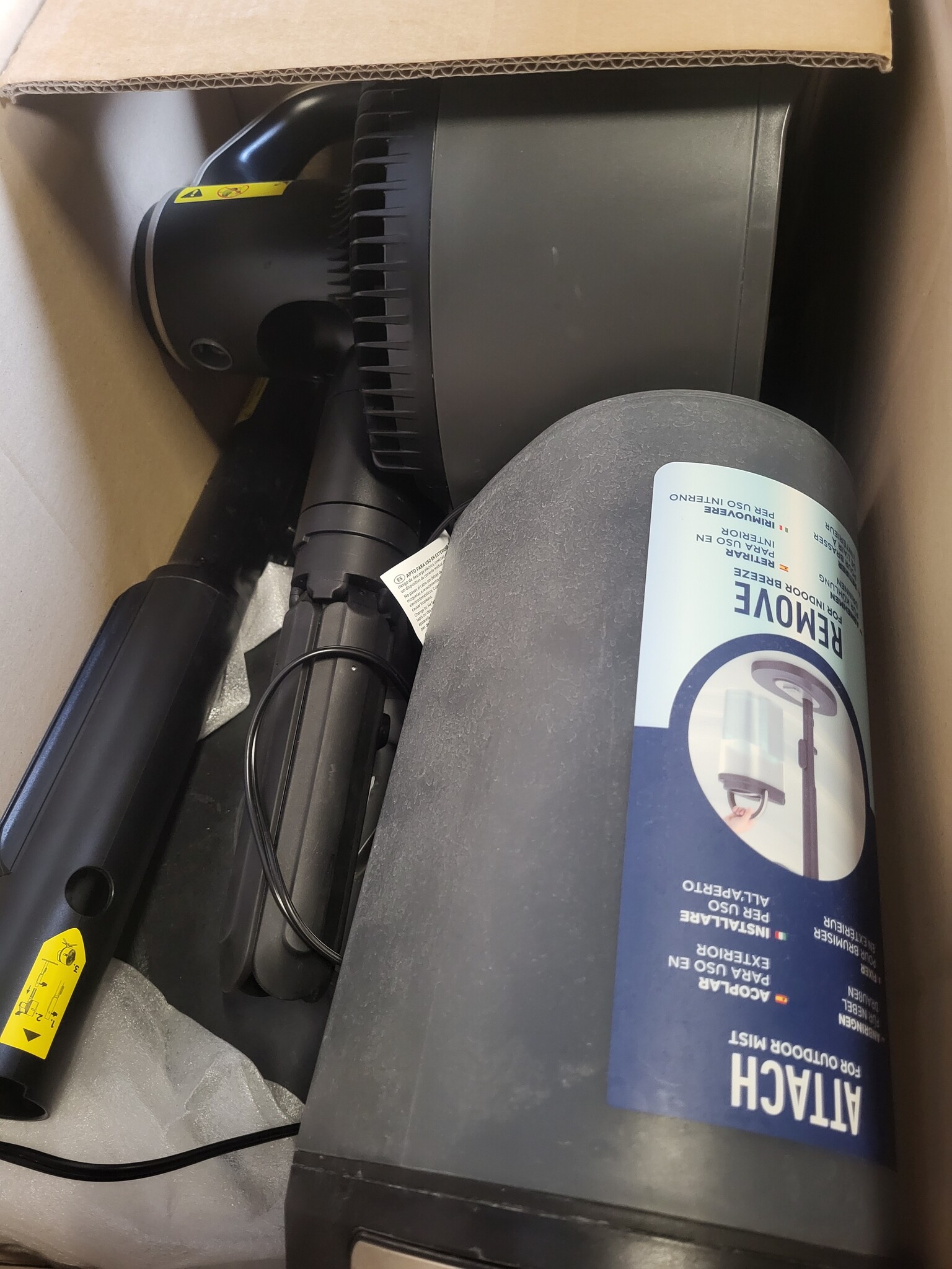 Shark FlexBreeze Pro Mist Snoerloze Binnen- & Buitenventilator, FA300EU