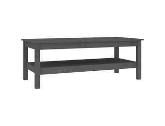 vidaXL Salontafel 110x50x40 cm massief grenenhout grijs