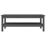 vidaXL Salontafel 110x50x40 cm massief grenenhout grijs