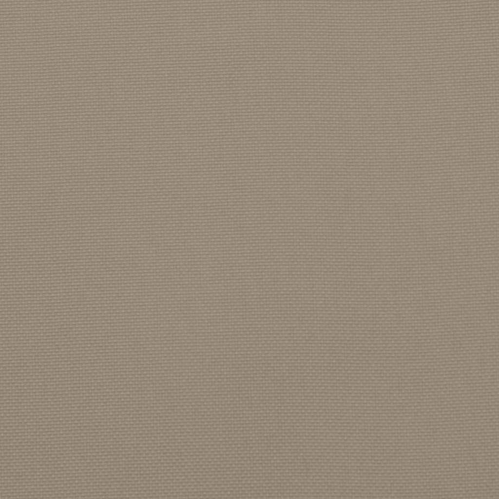vidaXL Palletkussens 2 st oxford stof taupe