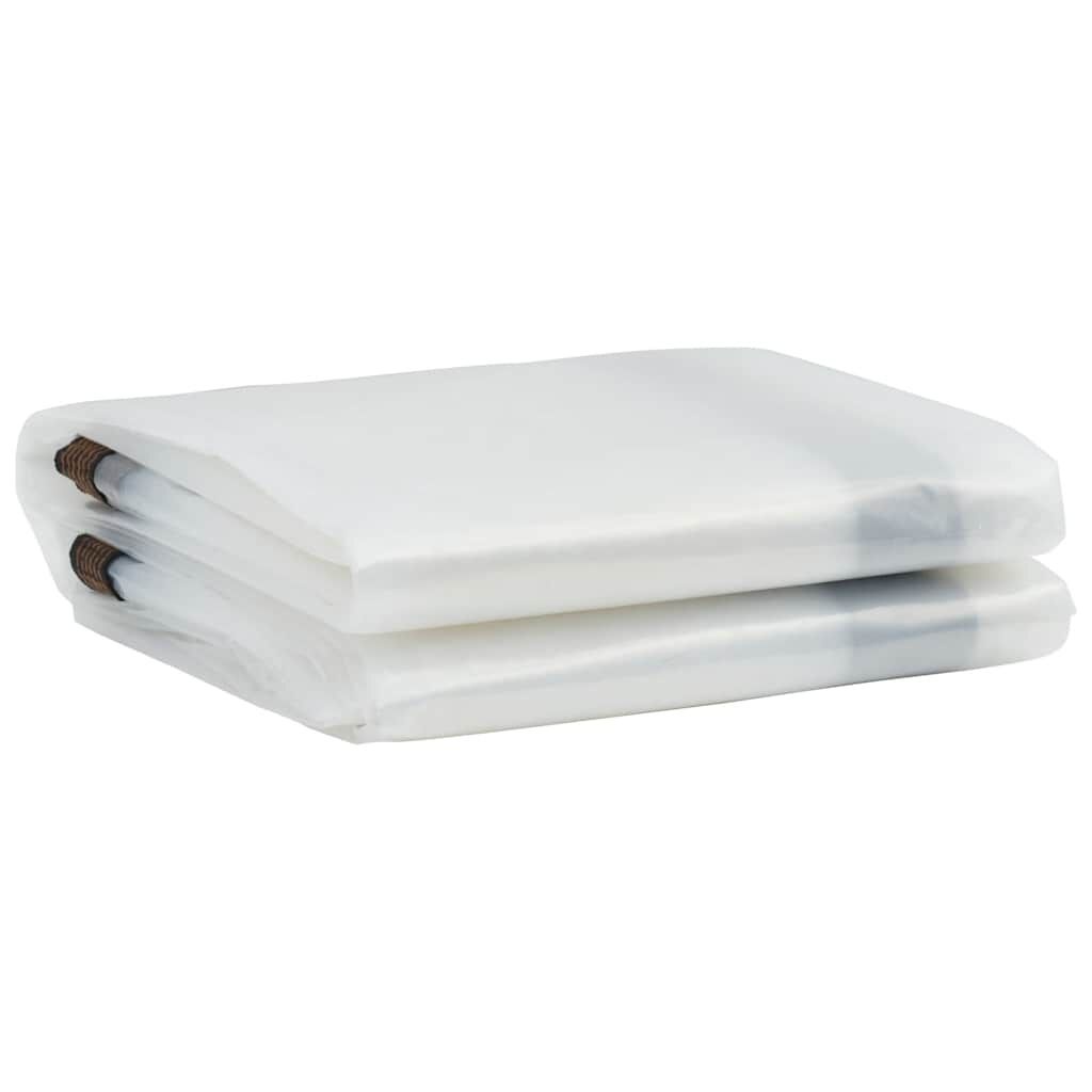 vidaXL Doorzichtig zeildoek met zeilringen 4x5 m polyethyleen