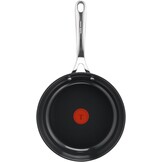 Jamie Oliver by Tefal Direct Cook 28 cm koekenpan, roestvrij staal, keramische antiaanbaklaag + panbeschermer, H8802S34 - Maat 28 cm Koekenpan
