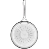 Jamie Oliver by Tefal Direct Cook 28 cm koekenpan, roestvrij staal, keramische antiaanbaklaag + panbeschermer, H8802S34 - Maat 28 cm Koekenpan