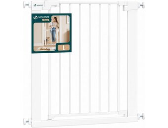 VOUNOT Veiligheidshek voor trap en deur - 75-82 cm - Wit