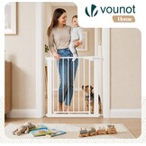 VOUNOT Veiligheidshek voor trap en deur - 75-82 cm - Wit