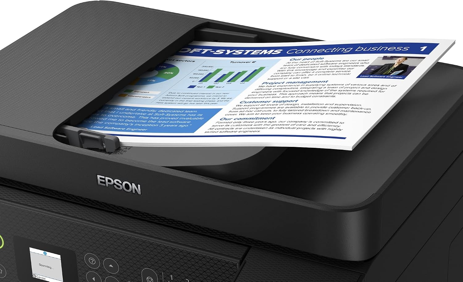 Epson EcoTank ET-4800 A4 Multifunctionele Wi-Fi Printer - Zwart
