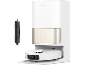 DREAME L40 Ultra Robotstofzuiger met afneembare en optilbare dweil,uitschuifbare en optilbare zijborstel,11.000Pa zuigkracht,65℃ dweil en wasbord zelfreinigend,automatisch legen,automatisch bijvullen