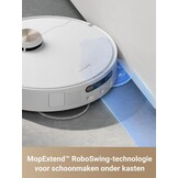 DREAME L40 Ultra Robotstofzuiger met afneembare en optilbare dweil,uitschuifbare en optilbare zijborstel,11.000Pa zuigkracht,65℃ dweil en wasbord zelfreinigend,automatisch legen,automatisch bijvullen