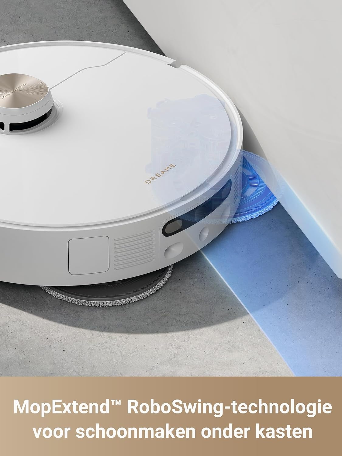 DREAME L40 Ultra Robotstofzuiger met afneembare en optilbare dweil,uitschuifbare en optilbare zijborstel,11.000Pa zuigkracht,65℃ dweil en wasbord zelfreinigend,automatisch legen,automatisch bijvullen