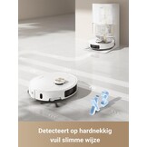 DREAME L40 Ultra Robotstofzuiger met afneembare en optilbare dweil,uitschuifbare en optilbare zijborstel,11.000Pa zuigkracht,65℃ dweil en wasbord zelfreinigend,automatisch legen,automatisch bijvullen