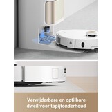 DREAME L40 Ultra Robotstofzuiger met afneembare en optilbare dweil,uitschuifbare en optilbare zijborstel,11.000Pa zuigkracht,65℃ dweil en wasbord zelfreinigend,automatisch legen,automatisch bijvullen
