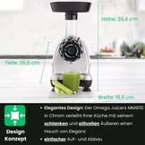 Omega Juicers MM900, chroom