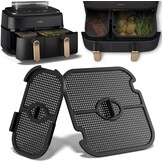 Spatbescherming Accessoires voor Philips Dual Basket Airfryer 3000-5000 Serie 9L(3L/6L), Siliconen Heteluchtfriteuse Accessoires Herbruikbare Vetspatbescherming voor Philips Airfryer NA350/NA550 9L