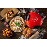 Ariete 909 Pizzaoven, pizza in 4 minuten, plaat van vuurvaste steen met antiaanbaklaag, maximale temperatuur 400 graden, 1200 watt, timer 30 inch
