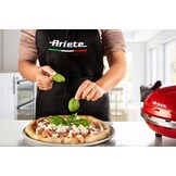 Ariete 909 Pizzaoven, pizza in 4 minuten, plaat van vuurvaste steen met antiaanbaklaag, maximale temperatuur 400 graden, 1200 watt, timer 30 inch