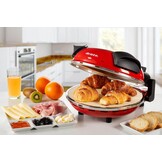 Ariete 909 Pizzaoven, pizza in 4 minuten, plaat van vuurvaste steen met antiaanbaklaag, maximale temperatuur 400 graden, 1200 watt, timer 30 inch