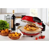 Ariete 909 Pizzaoven, pizza in 4 minuten, plaat van vuurvaste steen met antiaanbaklaag, maximale temperatuur 400 graden, 1200 watt, timer 30 inch