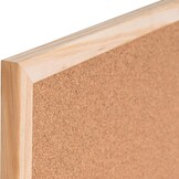 Bi-Office MX07001010 Combi Board, Half Kurk Half Droog Uitwisbaar Whiteboard, Wood Frame, 90 x 60 cm, wit - Maat 60B x 90H cm