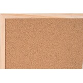 Bi-Office MX07001010 Combi Board, Half Kurk Half Droog Uitwisbaar Whiteboard, Wood Frame, 90 x 60 cm, wit - Maat 60B x 90H cm