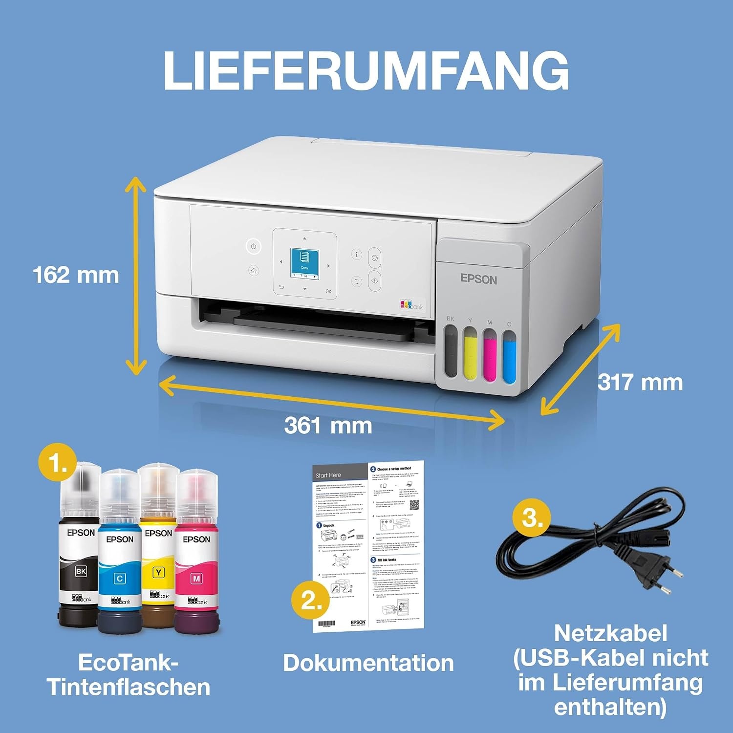 Epson EcoTank ET-2926 All-in-One Inkjetprinter - Zwart