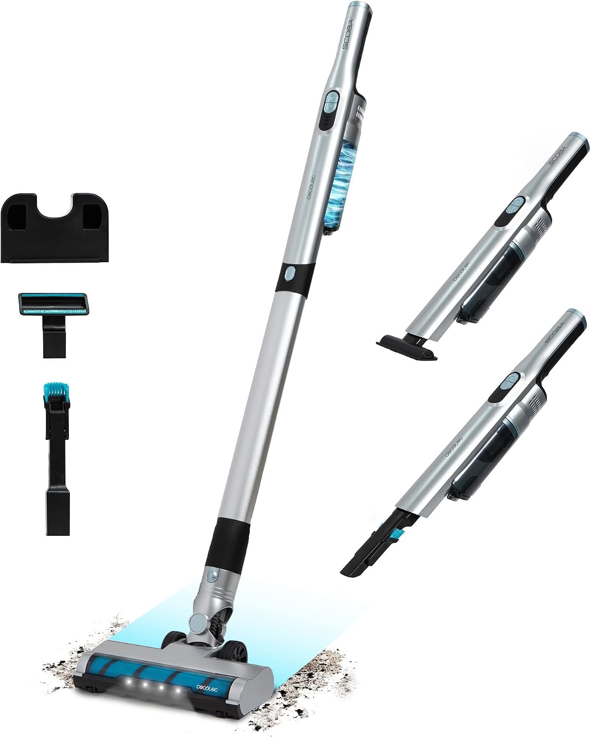 Cecotec Accessoires, gemotoriseerde gestoffeerde borstel, compatibel met Scoba 2100 en Microserie, 10 W, speciale borstelharen, compatibel met Conga Scoba, Rockstar Micro Essential, Rockstar Micro+