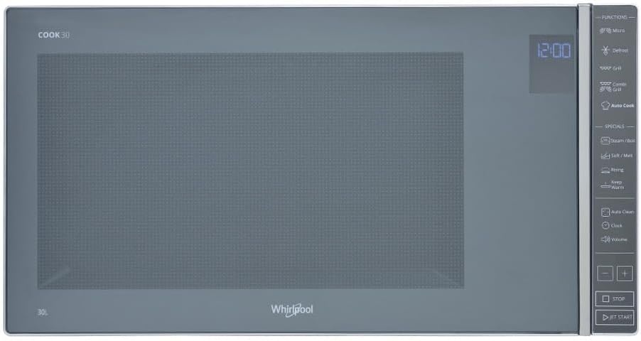 Whirlpool MWP 304 M Vrijstaande Magnetron met Grill - 30 Liter - Grijs