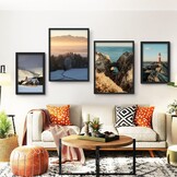 Fotolijst 30x40 cm 3-Pack Zwart | Voor Foto's, Posters & Puzzels | Geconstrueerd Hout met Acryl