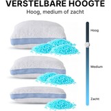 MKS Cloud Cushion Air Ergonomisch Memory Foam Kussen 80 x 80 cm - Wit