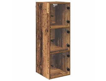 vidaXL Wandkast 35 x 37 x 102 cm Bewerkt hout Oud Hout