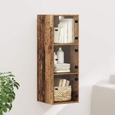 vidaXL Wandkast 35 x 37 x 102 cm Bewerkt hout Oud Hout