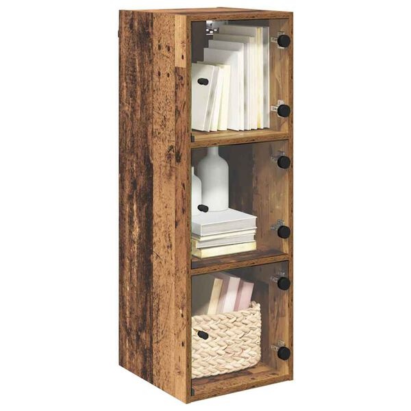 vidaXL Wandkast 35 x 37 x 102 cm Bewerkt hout Oud Hout
