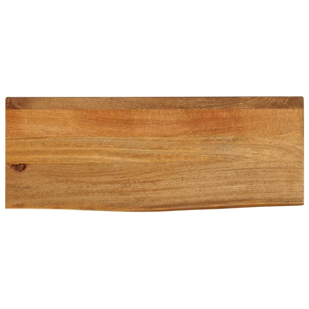 vidaXL Tafelblad met natuurlijke rand 80x30x2,5 cm massief mangohout