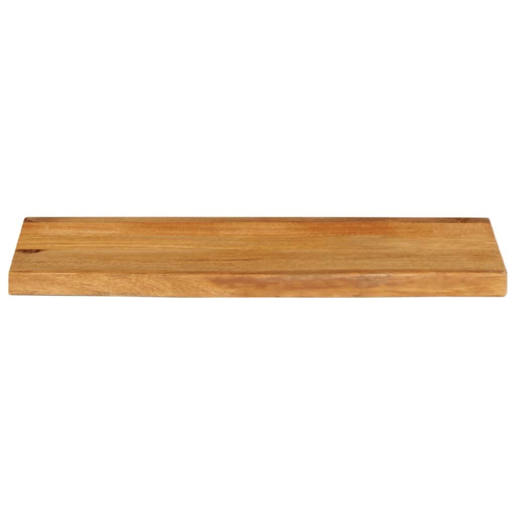vidaXL Tafelblad met natuurlijke rand 80x30x2,5 cm massief mangohout