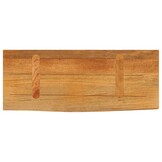 vidaXL Tafelblad met natuurlijke rand 80x30x2,5 cm massief mangohout