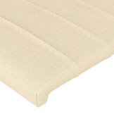 Hoofdbord Crèmekleurig Stof 80x5x78/88 cm - 74% Korting