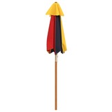 vidaXL Parasol voor kinderen met houten paal Ø120x140 cm