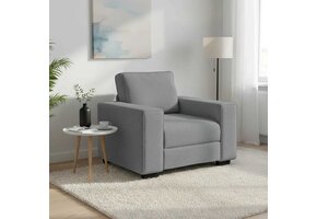Lichtgrijze Stof Fauteuil - 41% Korting!