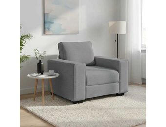 vidaXL Fauteuil 100x77x82 cm stof lichtgrijs