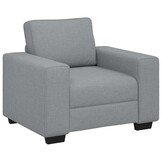 vidaXL Fauteuil 100x77x82 cm stof lichtgrijs