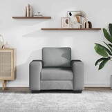 vidaXL Fauteuil 100x77x82 cm stof lichtgrijs