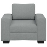 vidaXL Fauteuil 100x77x82 cm stof lichtgrijs