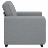 vidaXL Fauteuil 100x77x82 cm stof lichtgrijs