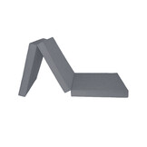 Logeermatras extra dik - grijs - camping matras - reismatras - opvouwbaar matras - 195 x 70 x 15