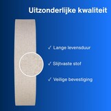 REV plafondlamp rond - 50cm, met stoffen lampenkap, taupe