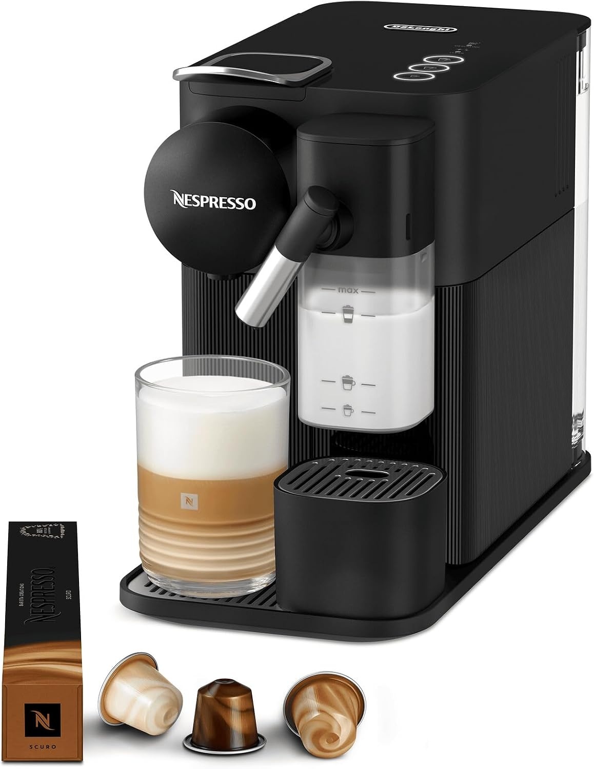 De'Longhi Nespresso Lattissima One EN510.B Koffiecupmachine - Zwart