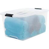 Iris Ohyama Top Box Opbergboxen - 45L - Transparant - Set van 6