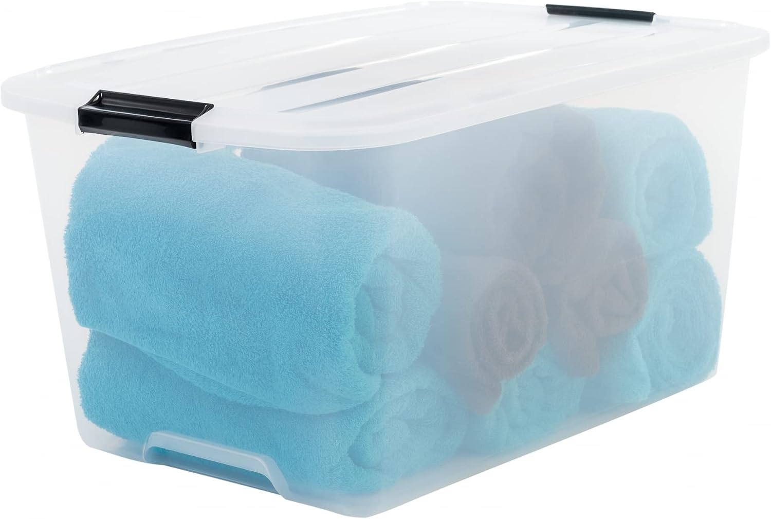 Iris Ohyama Top Box Opbergboxen - 45L - Transparant - Set van 6