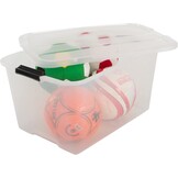 Iris Ohyama Top Box Opbergboxen - 45L - Transparant - Set van 6