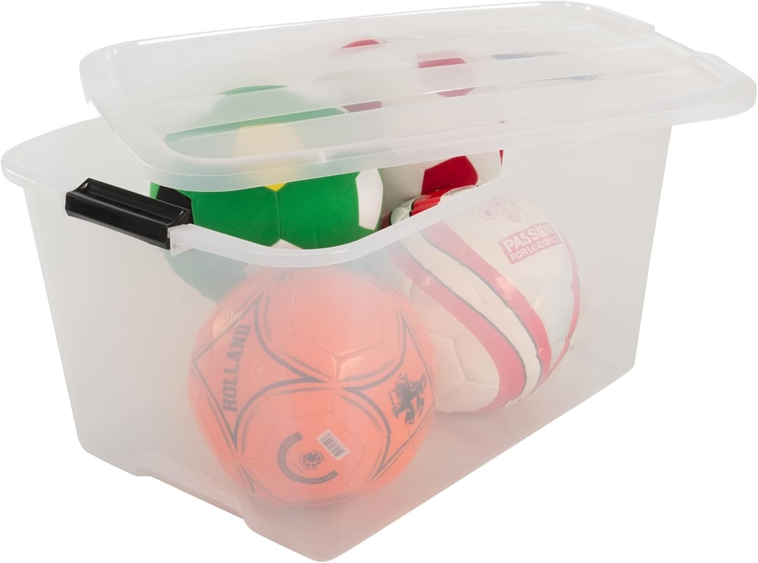 Iris Ohyama Top Box Opbergboxen - 45L - Transparant - Set van 6