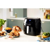 Russell Hobbs Air Fryer XXL 8L [compacte behuizing, 7 kookfuncties, 10 programma's] Rapid Air (vaatwasserbestendig, max. 220°C, frituurpan zonder olie, grillen, bakken, braden) Satisfry 27170-56